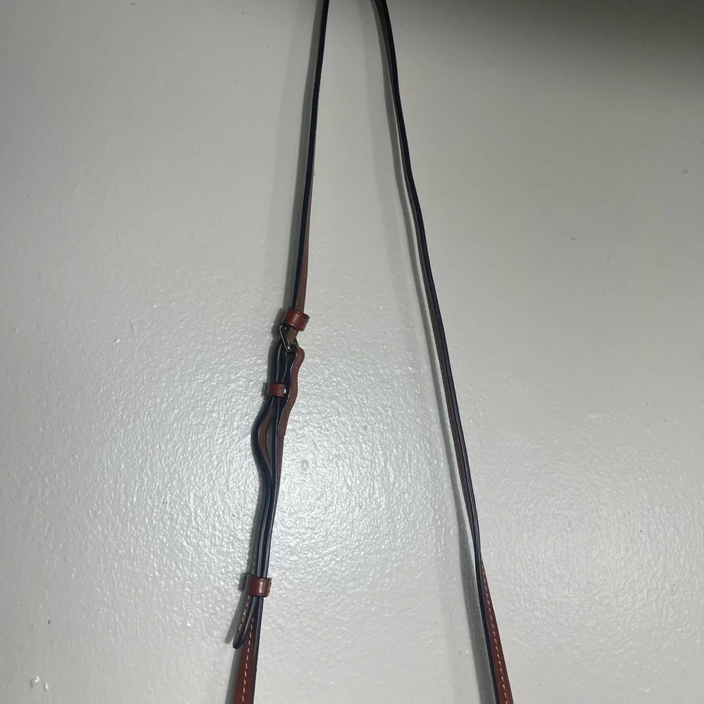 Dooney Bourke  burgundy  grain North South Triple Zip Crossbody (gently loved)